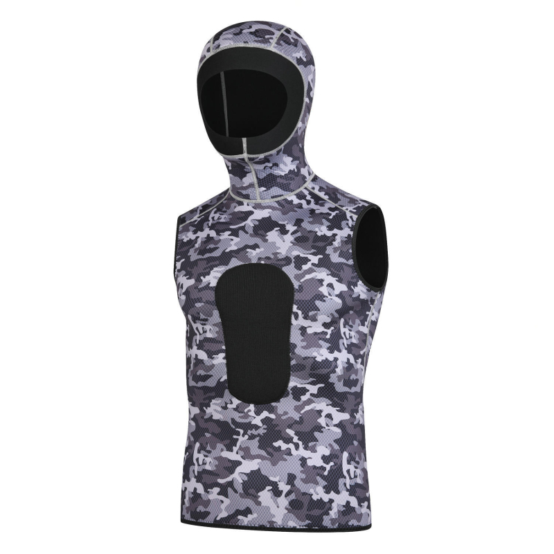 3 mm kamuflažni kapuljačasti ronilački wetsuit, unisex odrasli, održava toplinu