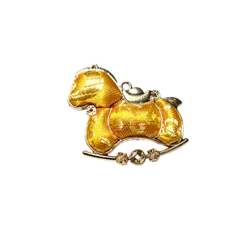 DIY fém kiegészítő részek varrással, ló motívum, kínai retro stílus