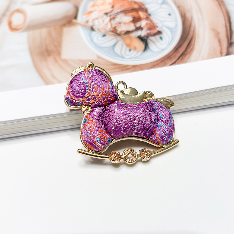 DIY fém kiegészítő részek varrással, ló motívum, kínai retro stílus