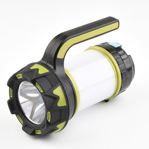 LED svjetiljka s ručnim pogonom, baterija 3000mAh, ABS kućište, vanjska rasvjeta za kampiranje i nužne situacije (domet zrake 200–500 m)
