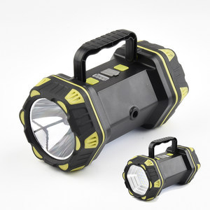 LED svjetiljka s ručnim pogonom, baterija 3000mAh, ABS kućište, vanjska rasvjeta za kampiranje i nužne situacije (domet zrake 200–500 m)