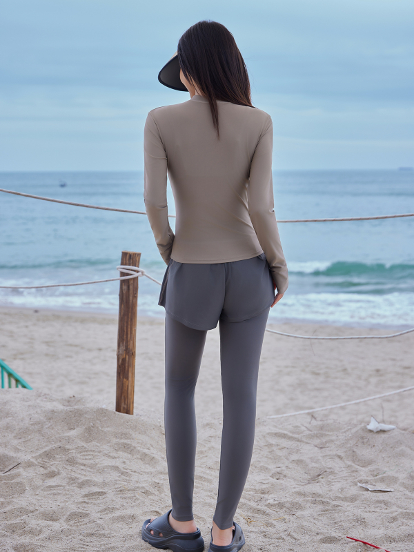 Női búvárfürdőruha, légáteresztő nylonból, UV-védelem, testformáló szabás, vízi sportokra (minden évszak)