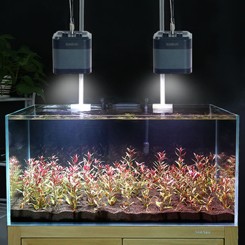LED lampa za akvarijske biljke – podesiva svjetlinu i nosač, aluminijska legura, cijeli spektar, 10–50W