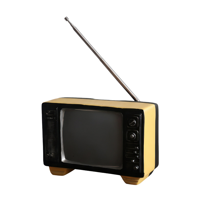 Ukras od smole u obliku radija, europski retro dizajn, za kućni dekor i rekvizite za fotografiranje
