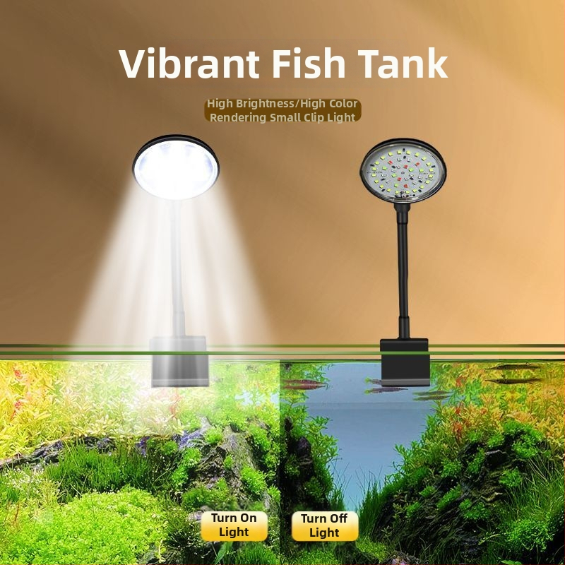 Klip lampa za akvarij za vodene biljke (stolna, visoka svjetlost)