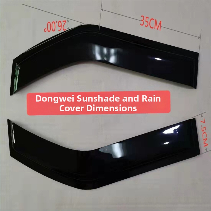 Rain eyebrow pre univerzálne vozidlá, guma, lepidlová montáž, balenie 2 kusov