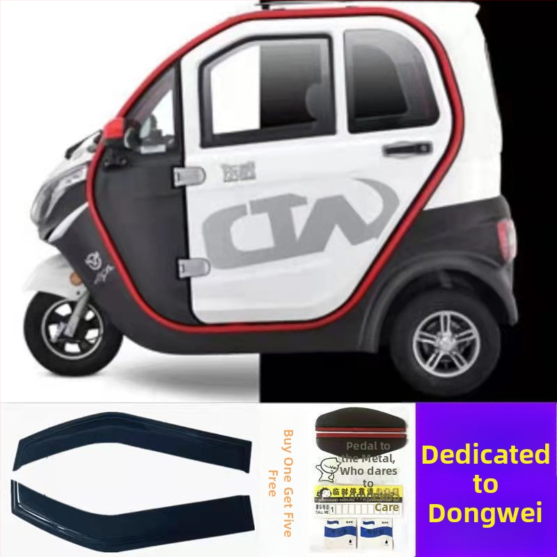 Rain eyebrow pre univerzálne vozidlá, guma, lepidlová montáž, balenie 2 kusov