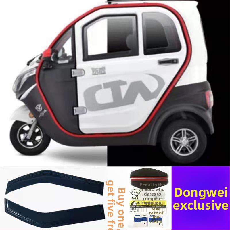 Rain eyebrow pre univerzálne vozidlá, guma, lepidlová montáž, balenie 2 kusov