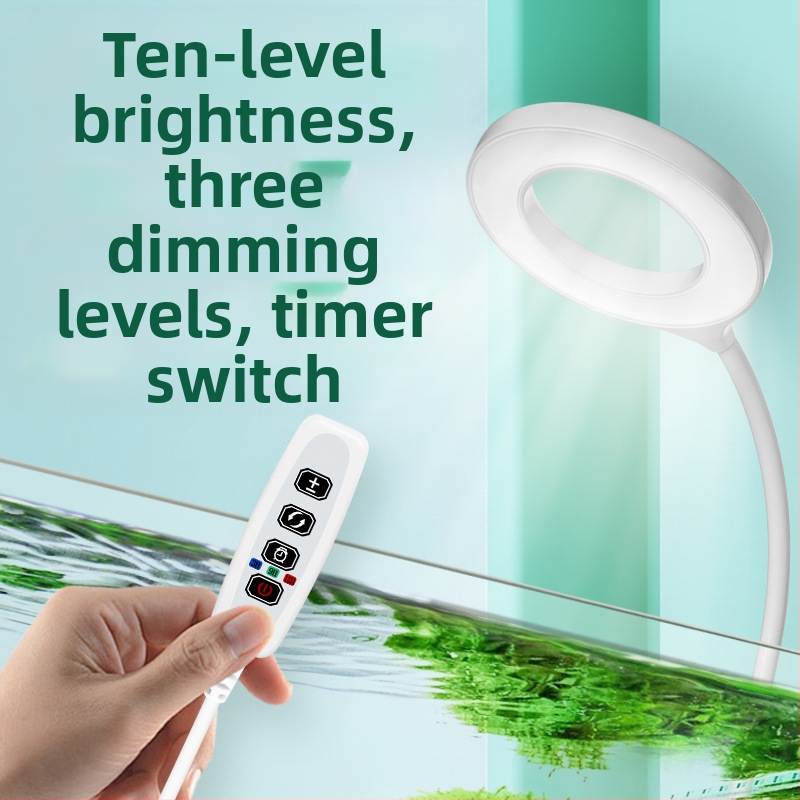 LED klipsa svjetlo za akvarij – plastično kućište, 5W/6W, USB napajanje, dodatno osvjetljenje