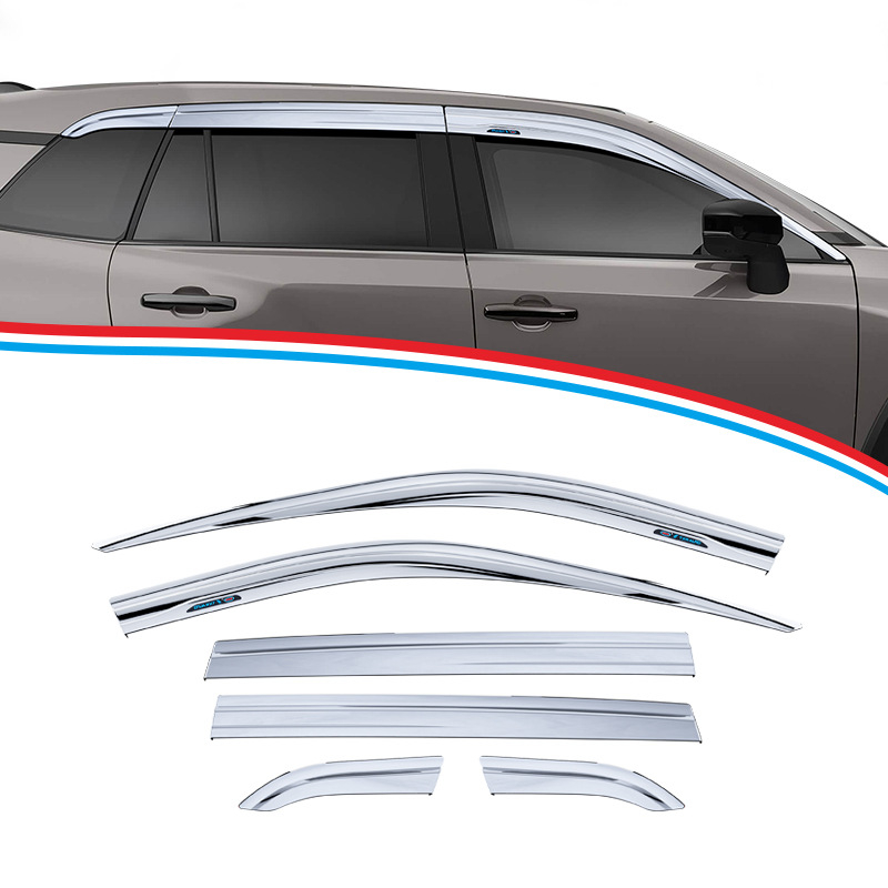 Автомобилен сенник за дъжд и слънце за Toyota RAV4 2025 – акрилен, лепилен монтаж за конкретен автомобил, комплект 6 бр.