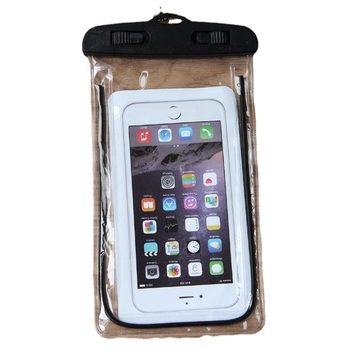 Husa impermeabilă pentru telefon - transparentă, luminoasă, PVC+ABS, stil caricatură, logo imprimat