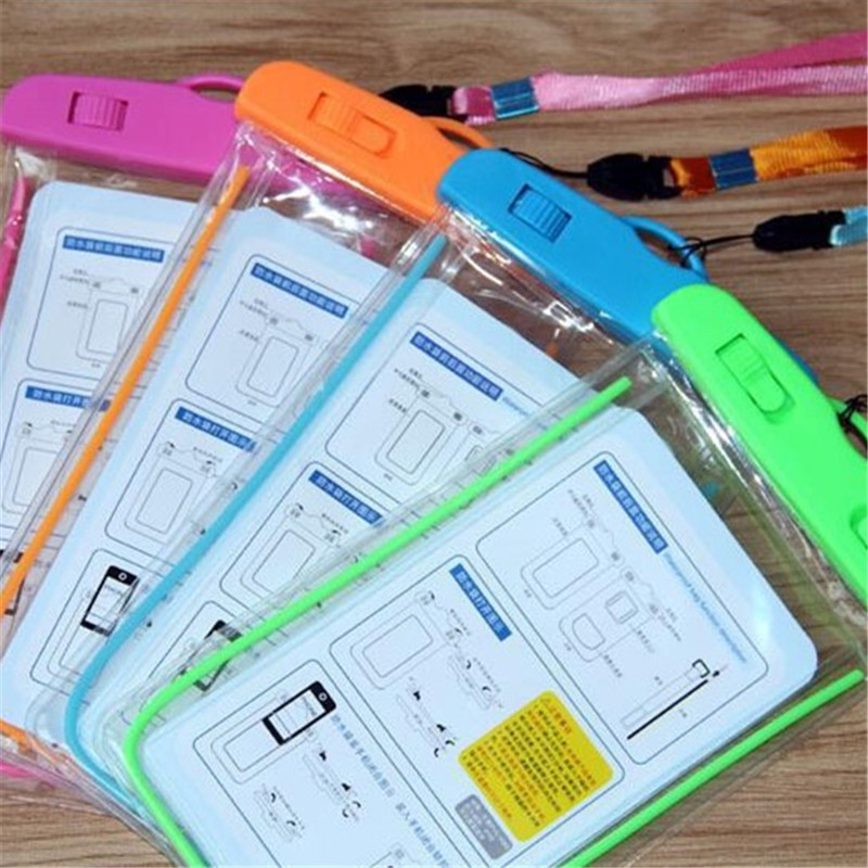 Husa impermeabilă pentru telefon - transparentă, luminoasă, PVC+ABS, stil caricatură, logo imprimat