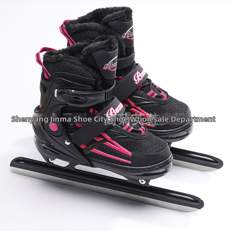 Ľadové korčule - Vrchná časť nylonovej sieťoviny, Čepeľ z nerezovej ocele, Podrážka z PE, Dĺžka čepele 50 cm, Značka Companion Wei