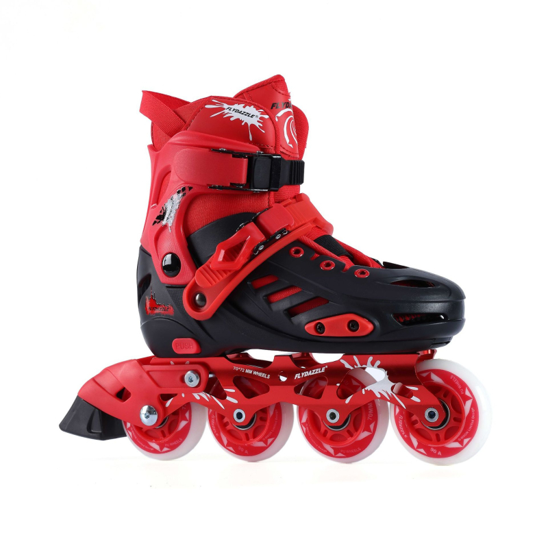 Unisex prilagodljive inline patike s PU kotačićima za početnike, za djecu i odrasle, kotači u jednom redu i treptajuća svjetla