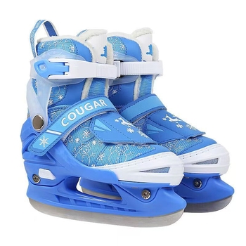 Cougar jégkorizó cipő rozsdamentes acél pengével, pengeméret 250-380 mm, felsőrész PU+mesh