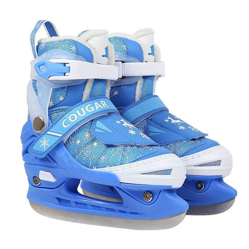 Cougar jégkorizó cipő rozsdamentes acél pengével, pengeméret 250-380 mm, felsőrész PU+mesh