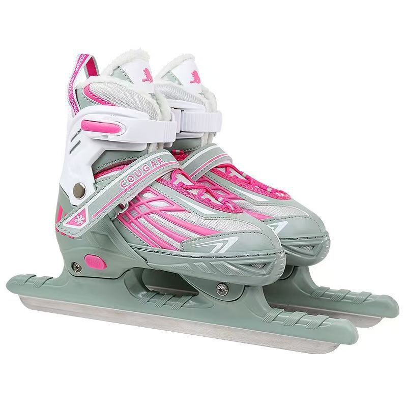 Cougar jégkorizó cipő rozsdamentes acél pengével, pengeméret 250-380 mm, felsőrész PU+mesh