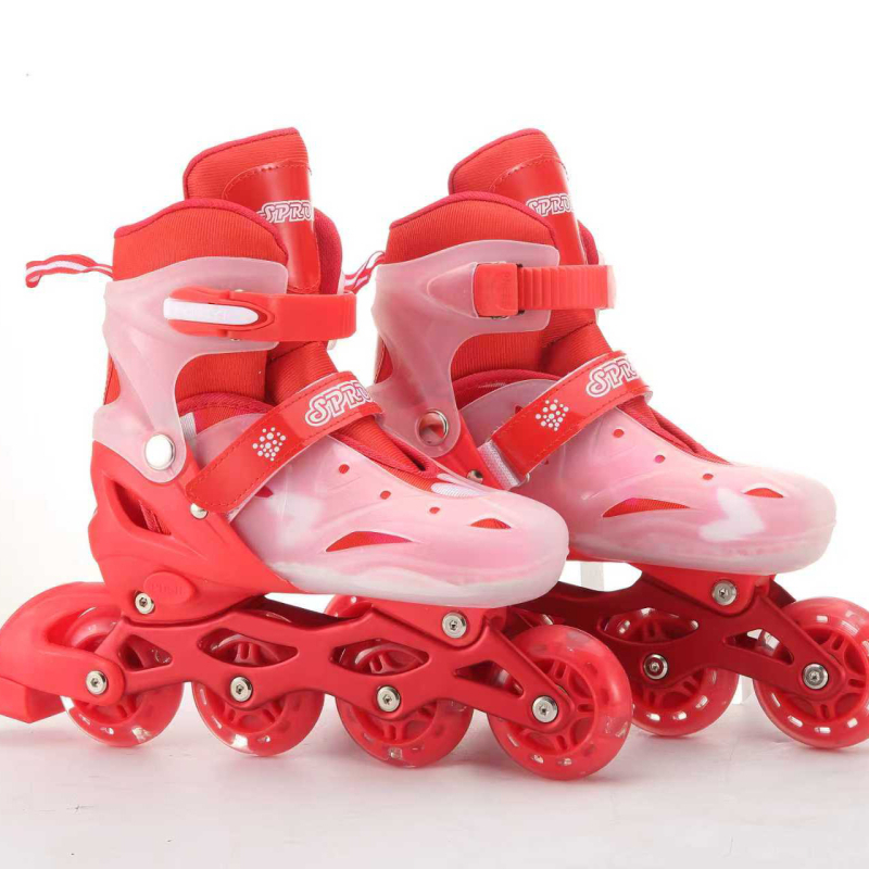 Unisex inline skates za početnike s kompletnom zaštitnom opremom, jednoredni kotači PU, Le Shang