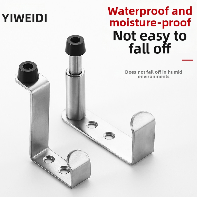 Vešiak na kabáty pre priečinku toalety, 304 nerezová oceľ, model 304, povrchová úprava: drôtovo vybrúsená, moderný minimalizmus