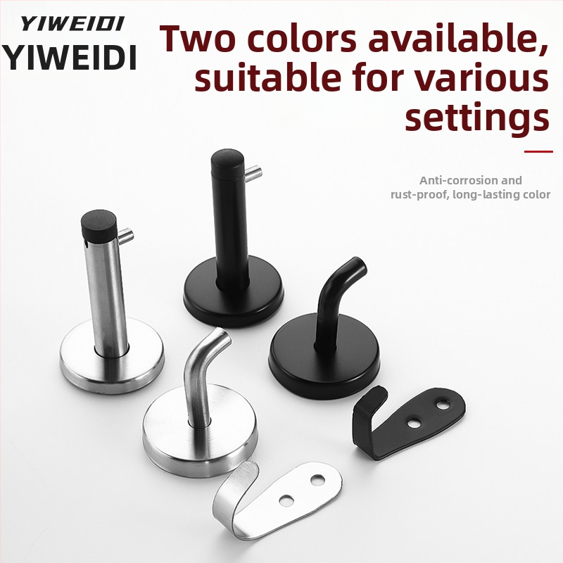 Vešiak na kabáty pre priečinku toalety, 304 nerezová oceľ, model 304, povrchová úprava: drôtovo vybrúsená, moderný minimalizmus