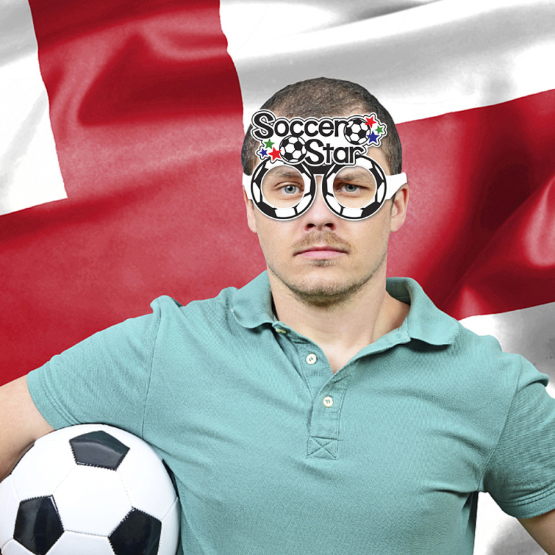 Meiyue Poetry Ochelari de hârtie – Cupa Mondială la fotbal, Decor pentru petrecere, Rekvizite foto