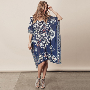 Bluza de bikini din chiffon cu decolteu în V, croială lejeră, căptușeală 100% poliester, țesătură chiffon, pentru plajă
