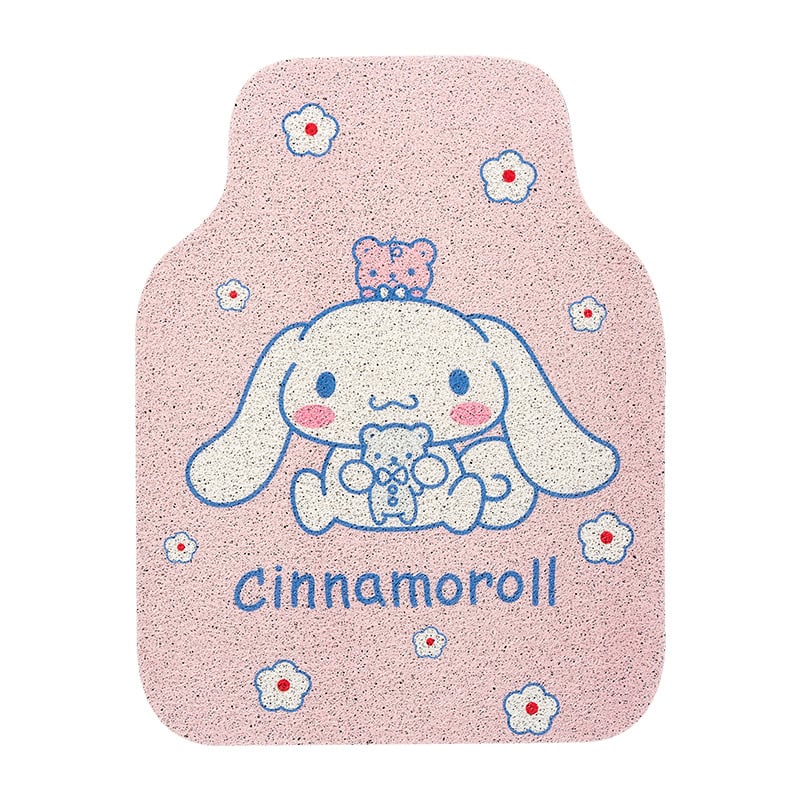 PVC автомобилна подложка за пода – карикатурен мотив на куче, пране, тъкана конструкция, форма: пришълец