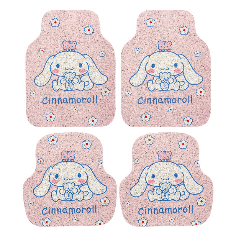 PVC автомобилна подложка за пода – карикатурен мотив на куче, пране, тъкана конструкция, форма: пришълец