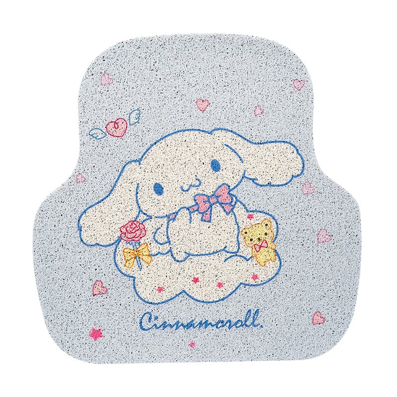 PVC автомобилна подложка за пода – карикатурен мотив на куче, пране, тъкана конструкция, форма: пришълец