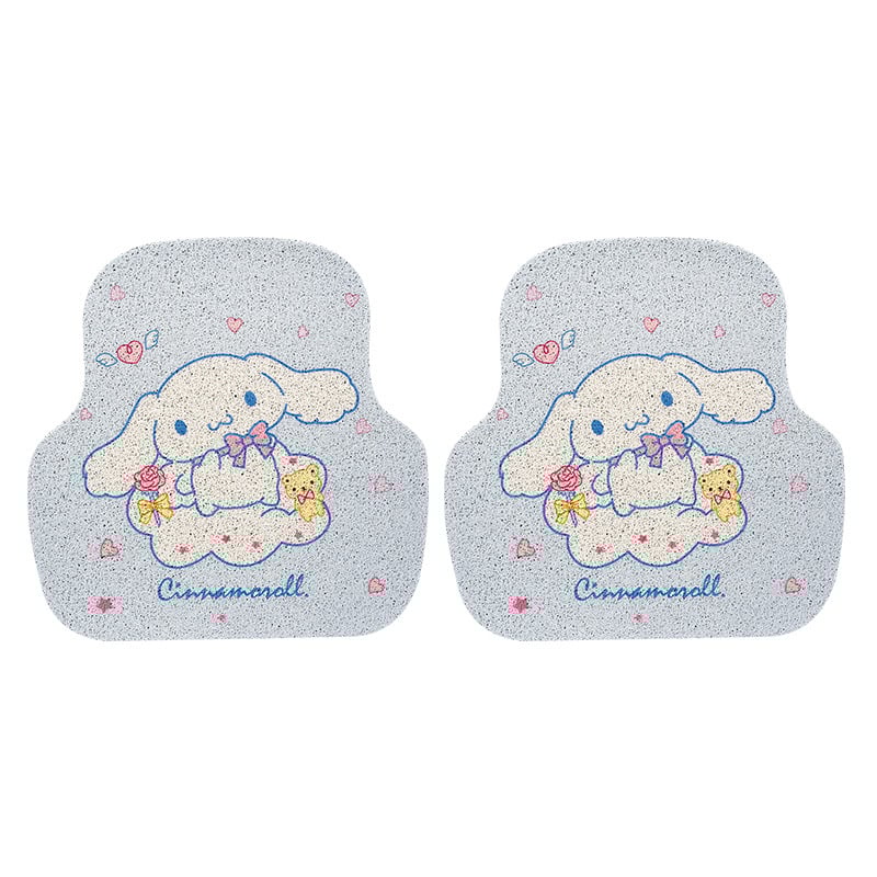 PVC автомобилна подложка за пода – карикатурен мотив на куче, пране, тъкана конструкция, форма: пришълец