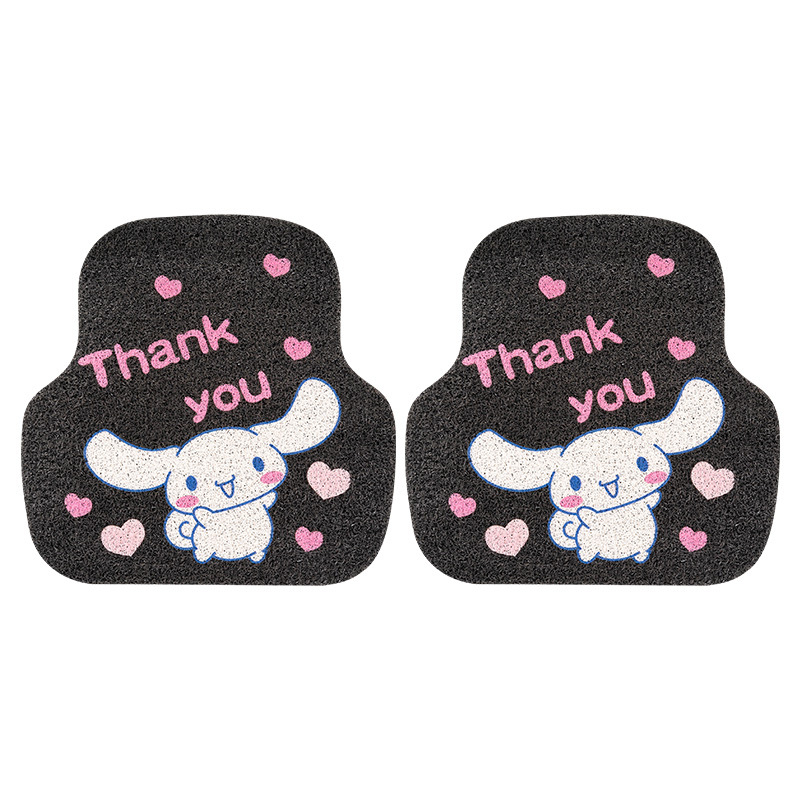 PVC автомобилна подложка за пода – карикатурен мотив на куче, пране, тъкана конструкция, форма: пришълец