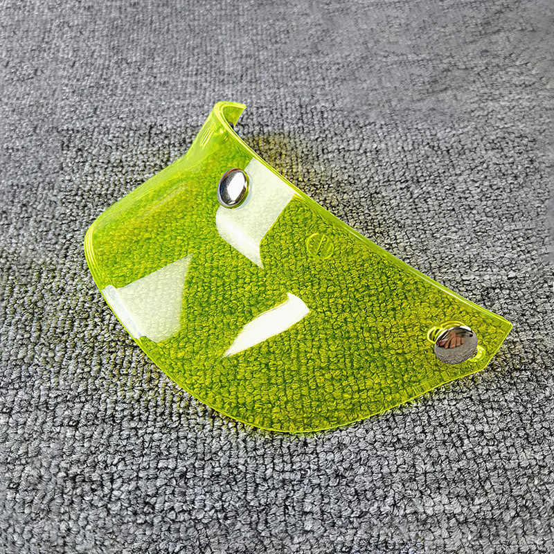 Retro motorkerékpár fél sisak háromgombos karimával, PC héj, vizor eső és nap elleni védelem, univerzális illeszkedés