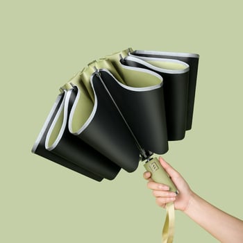 Jiuyu ομπρέλα ανάστροφη από αλουμινένιο κράμα, με 10 ράβδες, αυτόματη λειτουργία ανοίγματος/κλεισίματος, ανθεκτική στον άνεμο, UPF > 40, για αυτοκίνητο