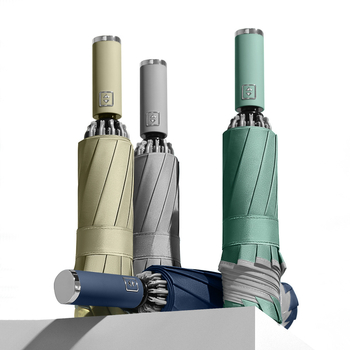 Jiuyu ομπρέλα ανάστροφη από αλουμινένιο κράμα, με 10 ράβδες, αυτόματη λειτουργία ανοίγματος/κλεισίματος, ανθεκτική στον άνεμο, UPF > 40, για αυτοκίνητο