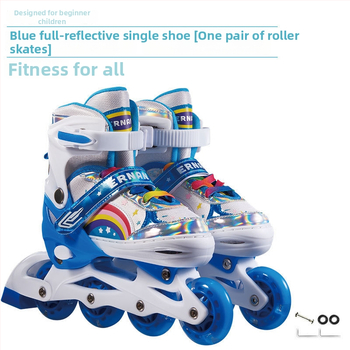 Dječje inline skates komplet, podesive, s treperavim svjetlima