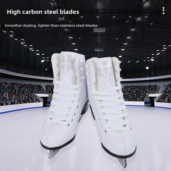 Korčule na ľad s dizajnom Thermal, vrchná časť PVC, podrážka PVC, čepele z uhlíkovej ocele, pre dospelých