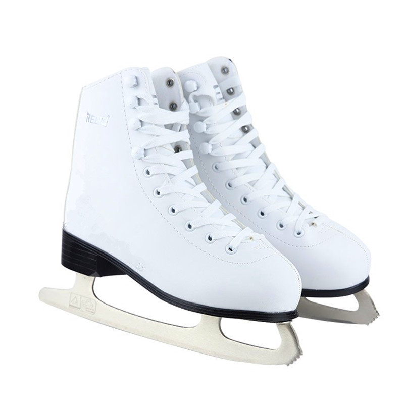 Thermal mintás jégkorcsolyák – felső rész PVC, talp PVC, karbonacél pengék, felnőtteknek