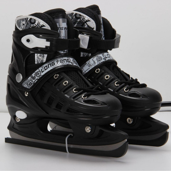 Longfeng jégkéses korcsolyák rozsdamentes acél pengével tinik és felnőttek számára; PVC+ hálós felsőrész; PP talp; alkalmas gyors- és műkorcsolázásra
