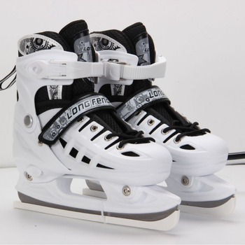 Longfeng jégkéses korcsolyák rozsdamentes acél pengével tinik és felnőttek számára; PVC+ hálós felsőrész; PP talp; alkalmas gyors- és műkorcsolázásra