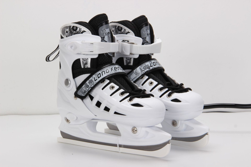 Longfeng jégkéses korcsolyák rozsdamentes acél pengével tinik és felnőttek számára; PVC+ hálós felsőrész; PP talp; alkalmas gyors- és műkorcsolázásra