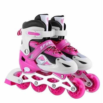 Role pentru copii cu suprafață PU+mesh, roți într-o singură linie, roți PVC