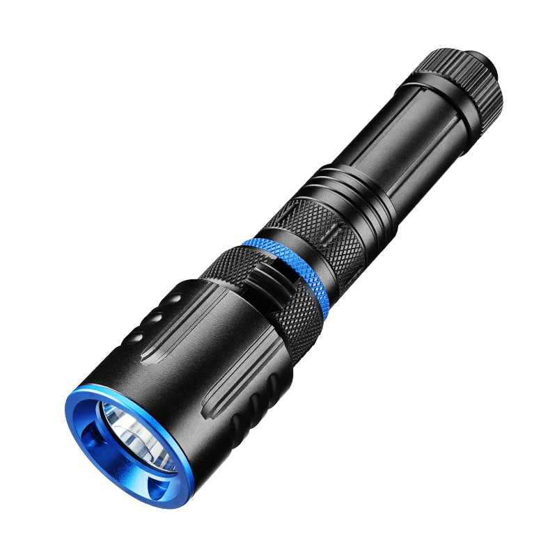 Fener XHP50 LED, fiksni fokus, magnetski prekidač, baterija 18650 2500mAh, 20W, vodootporan za ronjenje