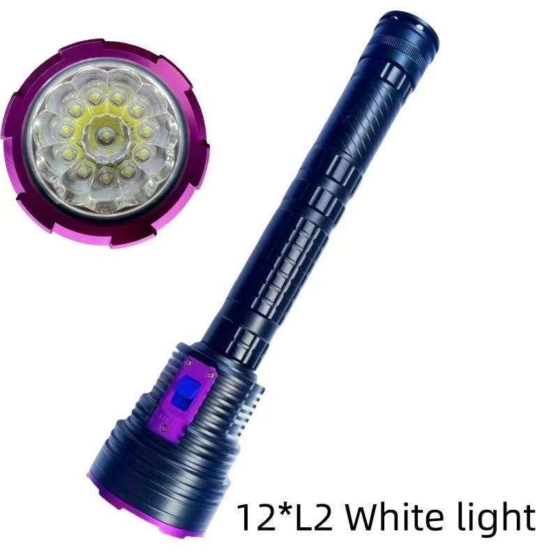 Podvodna LED svjetiljka 7000 lumena, aluminijska legura, punjiva baterija 26650, vodootporna, domet 100–200 m