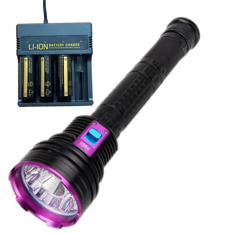 Podvodna LED svjetiljka 7000 lumena, aluminijska legura, punjiva baterija 26650, vodootporna, domet 100–200 m