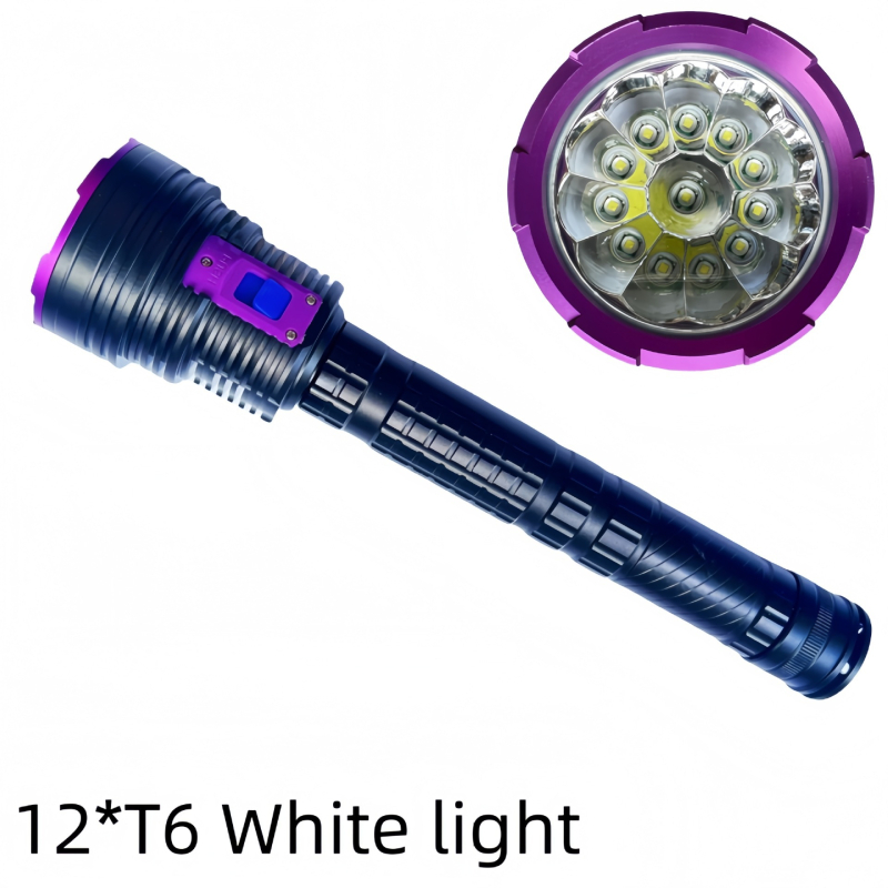 Podvodna LED svjetiljka 7000 lumena, aluminijska legura, punjiva baterija 26650, vodootporna, domet 100–200 m