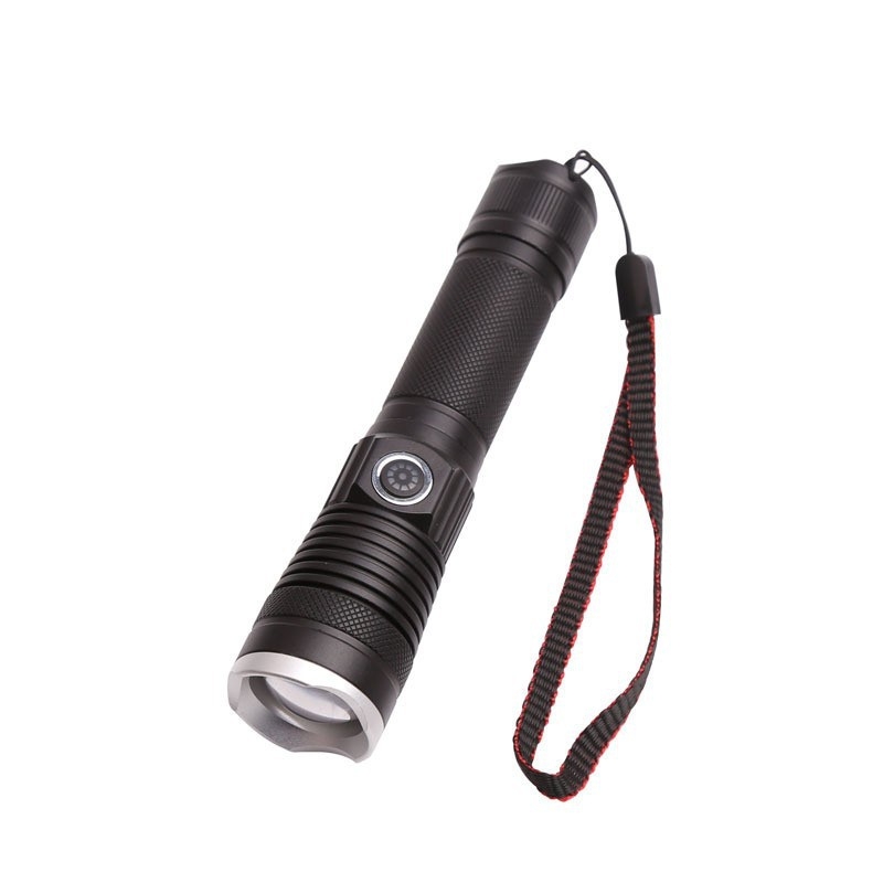 Hider magas fényerejű zseblámpa kültéri kalandokra – 350+ lm, 500 m feletti hatótáv, külső 18650-es akkumulátor, alumínium ötvözet test, vízálló