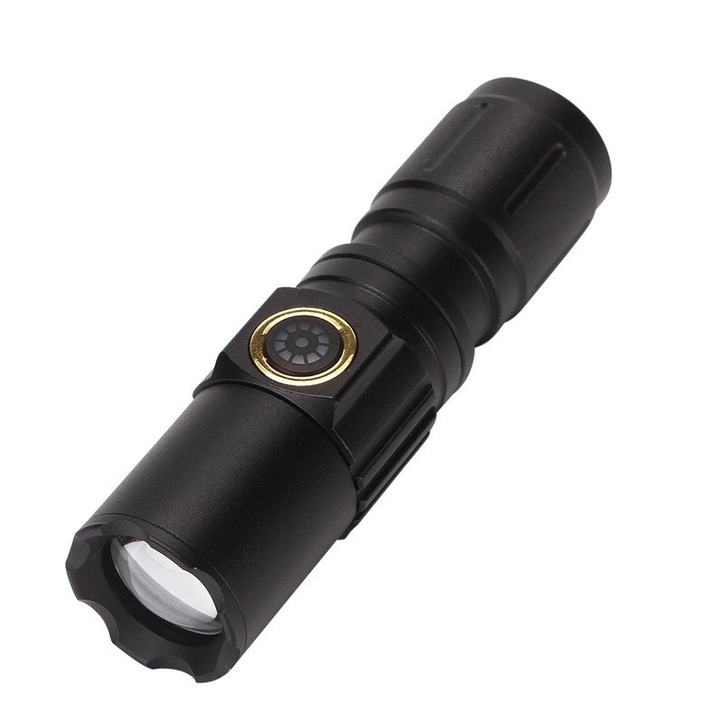 Hider magas fényerejű zseblámpa kültéri kalandokra – 350+ lm, 500 m feletti hatótáv, külső 18650-es akkumulátor, alumínium ötvözet test, vízálló