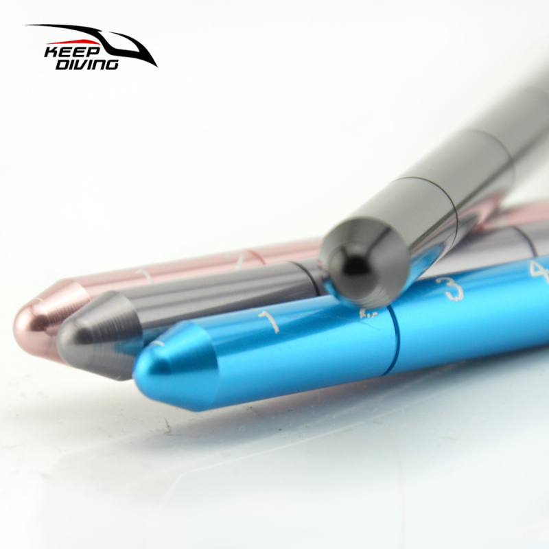 Vízalatti vizsgáló rúd alumíniumötvözetből, skálával és csuklópánttal