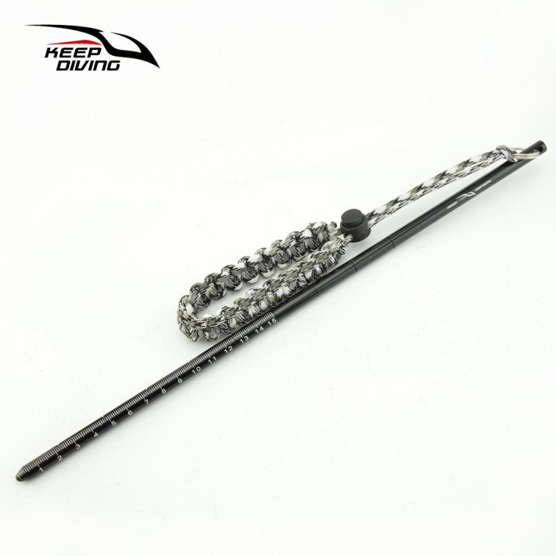 Vízalatti vizsgáló rúd alumíniumötvözetből, skálával és csuklópánttal