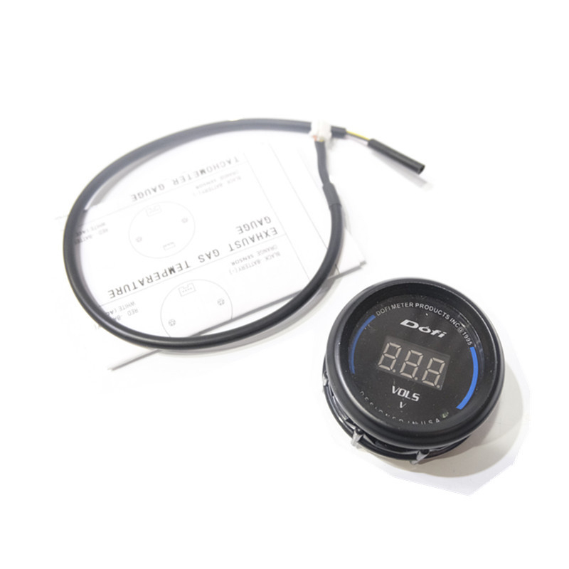 LED digitális autó mérőóra RPM, olajhőmérséklet, vízhőmérséklet, olajnyomás és feszültség (12V)